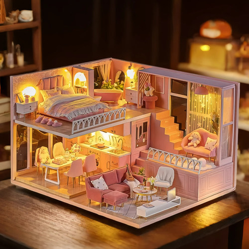 diy小屋手工制作迷你艺术儿童