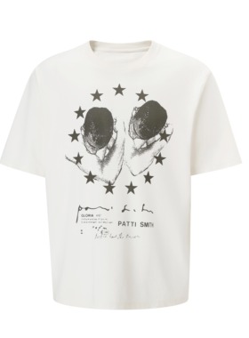 EMGR 25SS「PATTI SMITH」标语做旧人像数码印花Boxy版型短袖