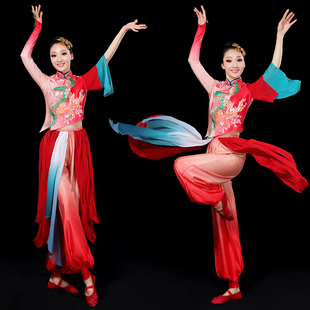 秧歌服女套装2026年新款民族腰鼓服扇子舞演出服古典喜庆舞蹈服装