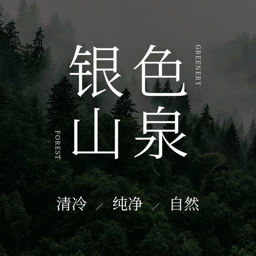 「山间青绿」家用香薰精油银色山泉 水中影车载香薰 扩香石香薰机