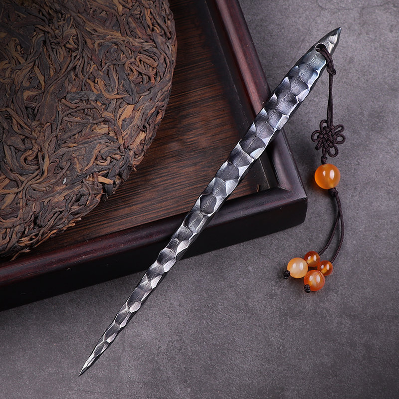 中式纯手工茶刀百炼钢锻打