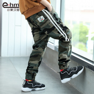 2019新款 子 儿童冬装 童装 保暖长裤 洋气裤 男童加绒迷彩裤 中大童韩版