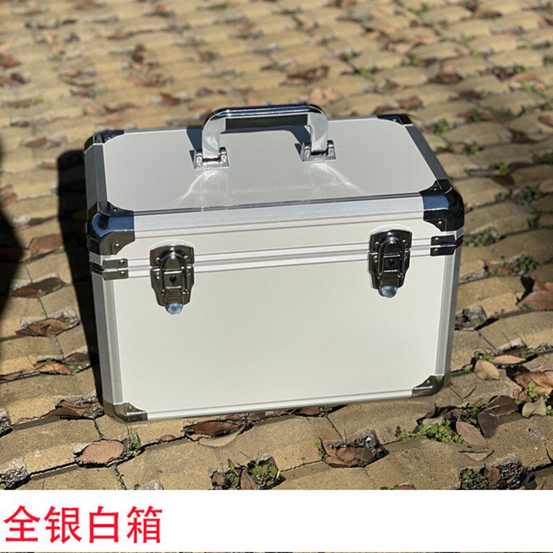 手提FPV穿越机箱航模便携收纳箱全黑铝合金工具箱仪器相机保护箱