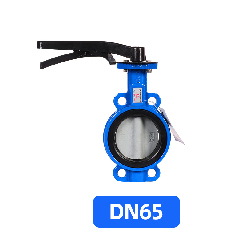 沪航手柄对c夹式蝶阀D71X-16球墨铸铁手动碟阀 DN50 65 80 100 12