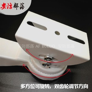 监控抱柱支架立杆电线杆路灯杆支架抱箍鸭嘴加强监控支万向支架