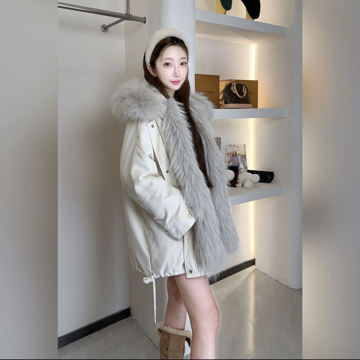 【冰雪奇缘】2025年新款派克外套可拆卸内胆貉子毛领,女装/女士精品,派克服,淘宝优惠券,粉丝福利购,淘宝优惠卷