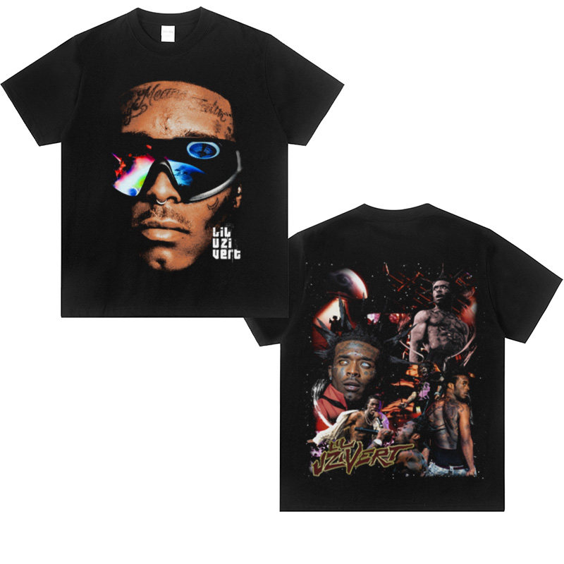 Lil Uzi Vert李尔·乌兹·韦尔Rap嘻哈潮美式圆领纯棉宽松短袖t恤
