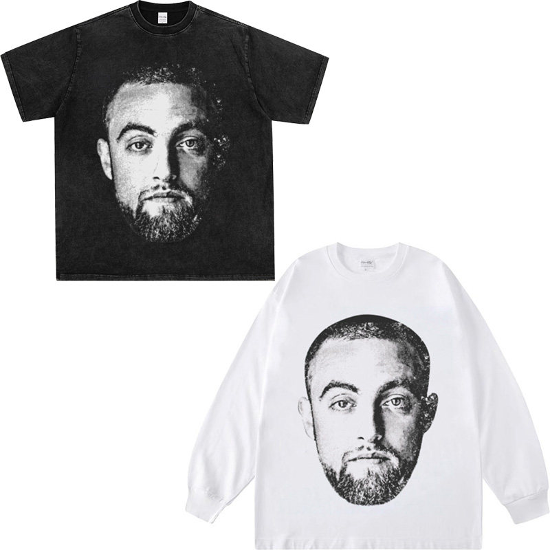 Mac Miller迈克米勒歌手摇滚美式圆领重磅纯棉印花潮宽松短袖t恤
