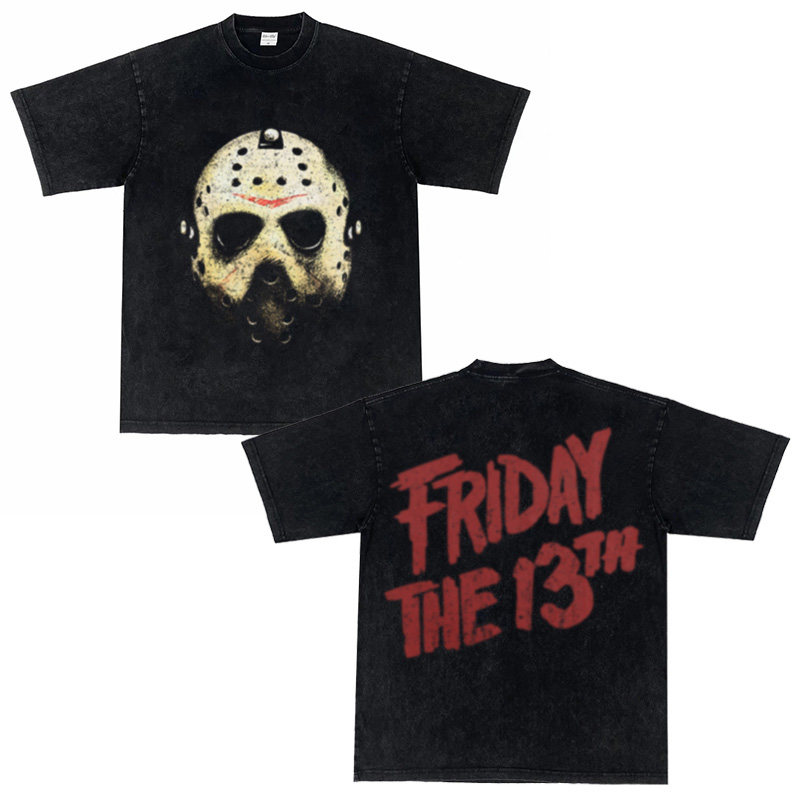 FRIDAY THE 13TH TEE十三号星期五 美式纯棉杰森Jason面具短袖T恤