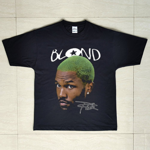 Frank Ocean弗兰克奥申美式纯棉重磅复古T恤休闲嘻哈宽松圆领短袖