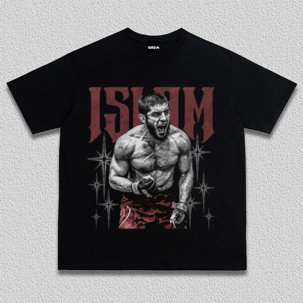 伊斯兰姆马哈切夫UFC格斗美式复古重磅纯棉短袖Vintage宽松男T恤