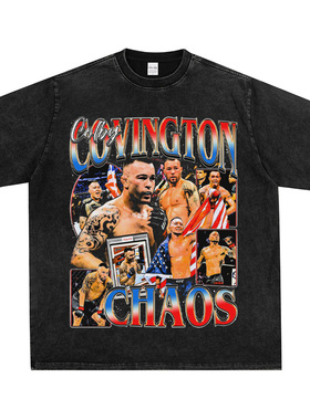 UFC Colby Covington科尔比卡温顿拳击半袖纯棉宽松短袖t恤打底衫