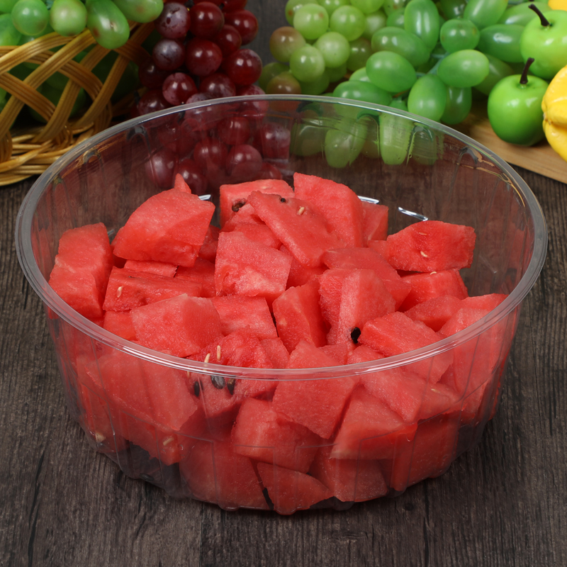 圆形网红西瓜包装盒加厚大容量