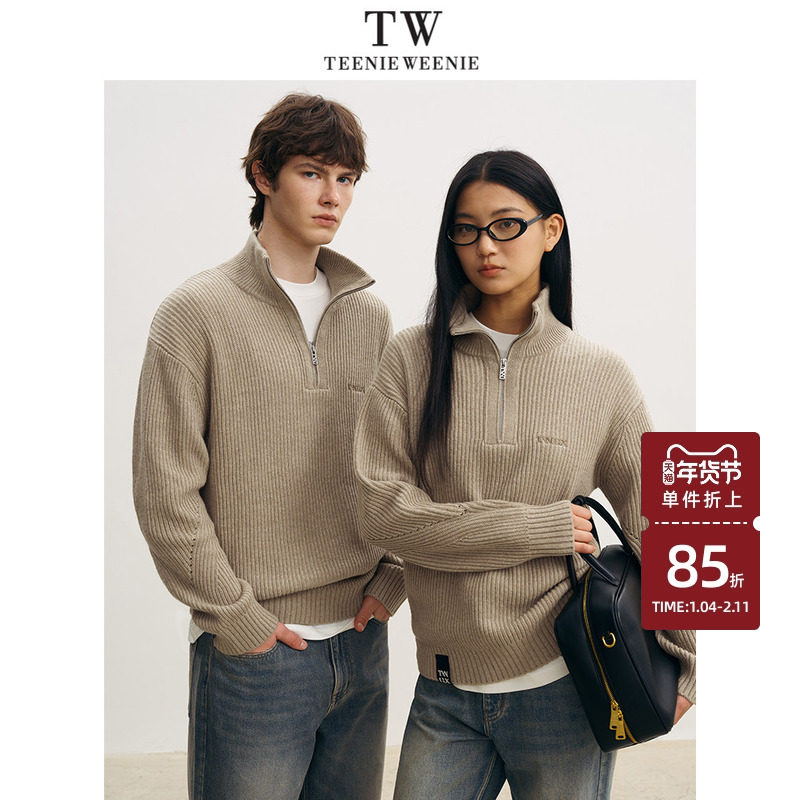 【男女同款】TeenieWeenie小熊男装美式休闲针织衫长袖毛衣上衣