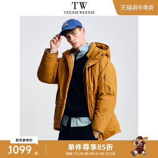 熊宽松保暖三防冬季 防风90绒工装 羽绒服 Weenie小熊男装 Teenie