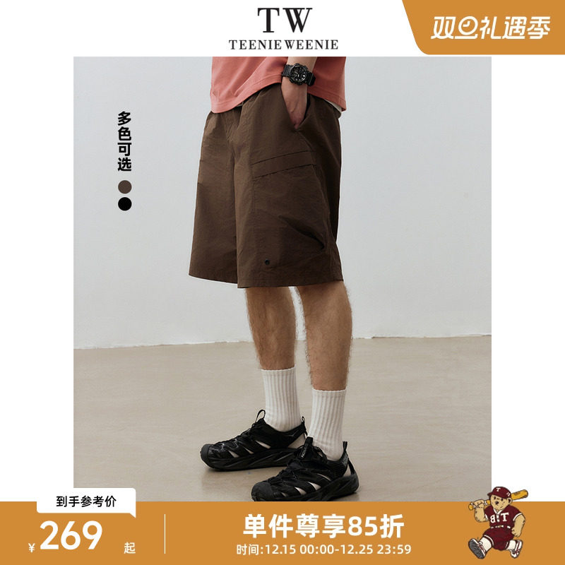 TeenieWeenie小熊男装简约潮牌短裤宽松运动休闲裤夏季沙