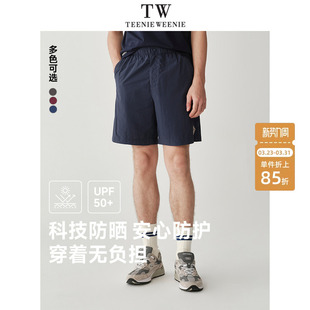 休闲防晒户外运动裤 TeenieWeenie小熊男装 新款 2025夏季 子 简约短裤