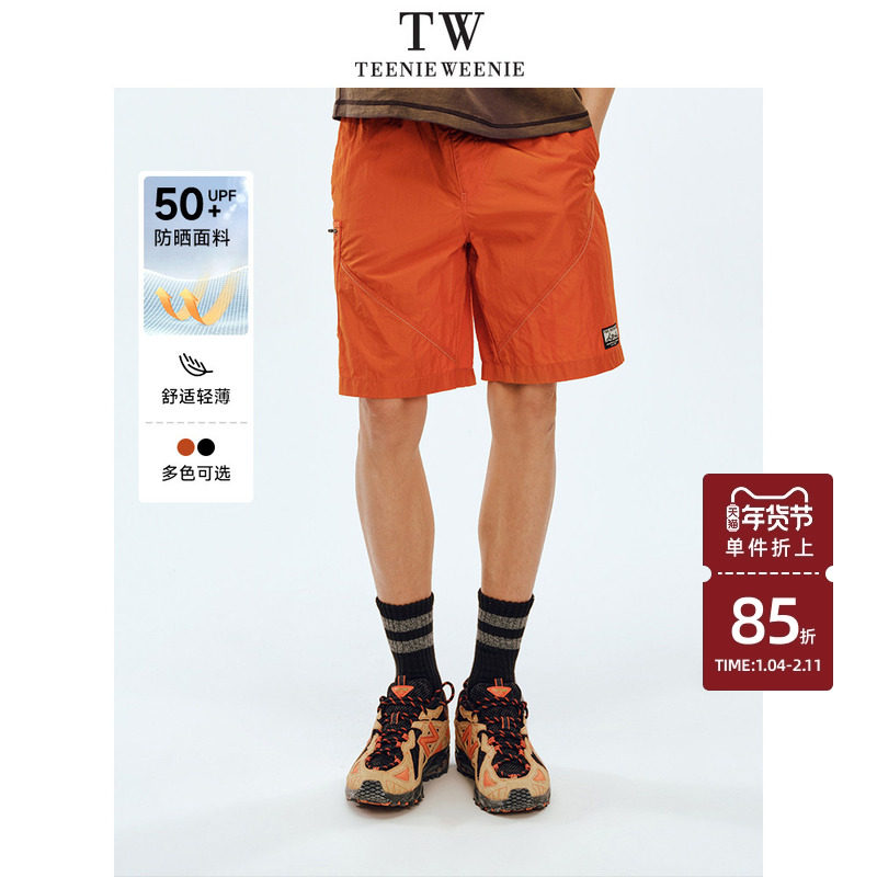 TeenieWeenie小熊男装短裤2025年夏季新款潮流户外运