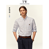 衬衫 翻领休闲外套美式 男款 长袖 上衣情侣 新款 TeenieWeenie小熊男装