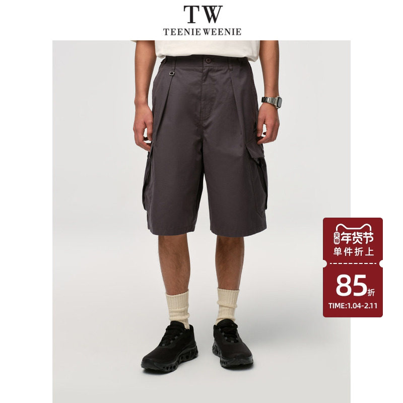 TeenieWeenie小熊男装短裤2025年春夏新款潮酷山系户