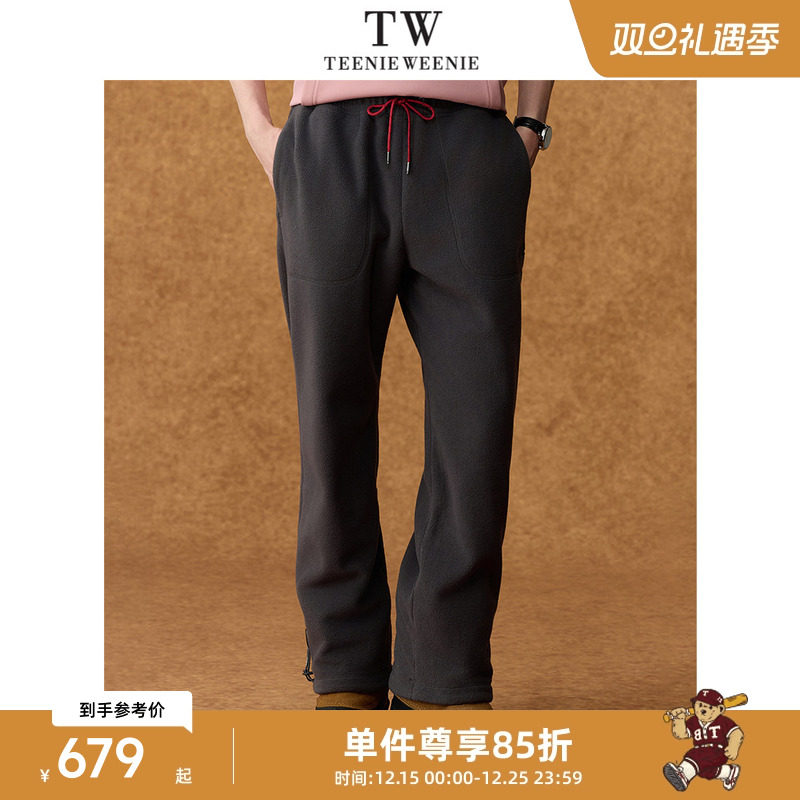 Teenie Weenie小熊男装山系户外日常休闲抓绒保暖舒适束