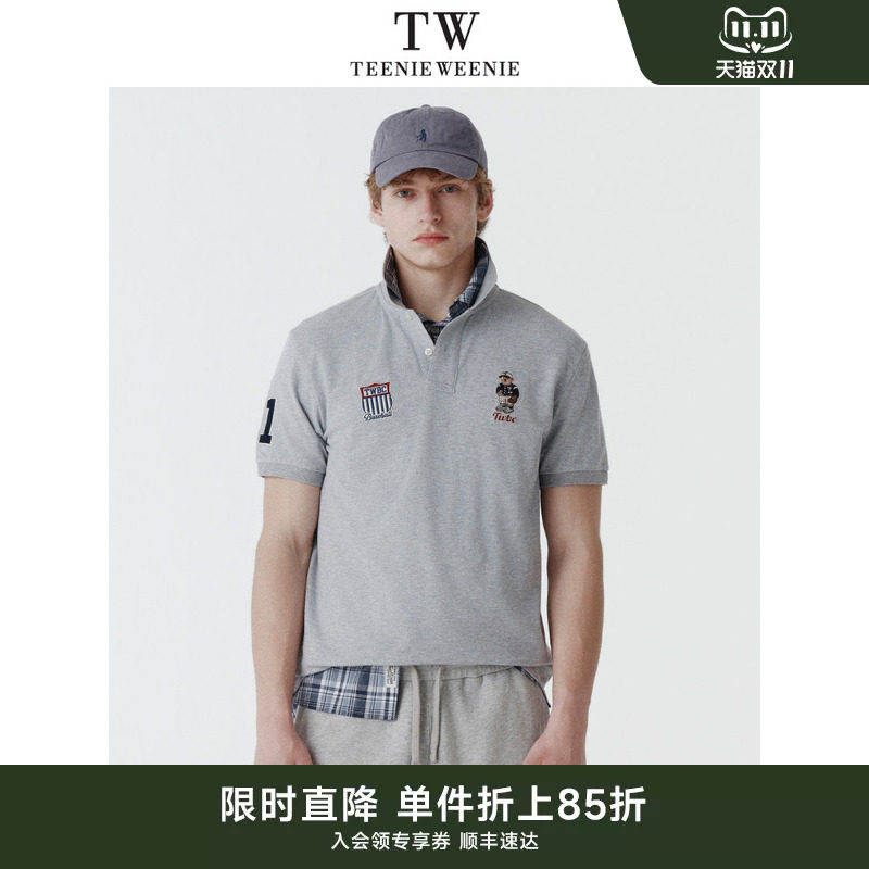 TeenieWeenie小熊男装T恤时尚多彩纯色短袖polo衫翻领短袖新款