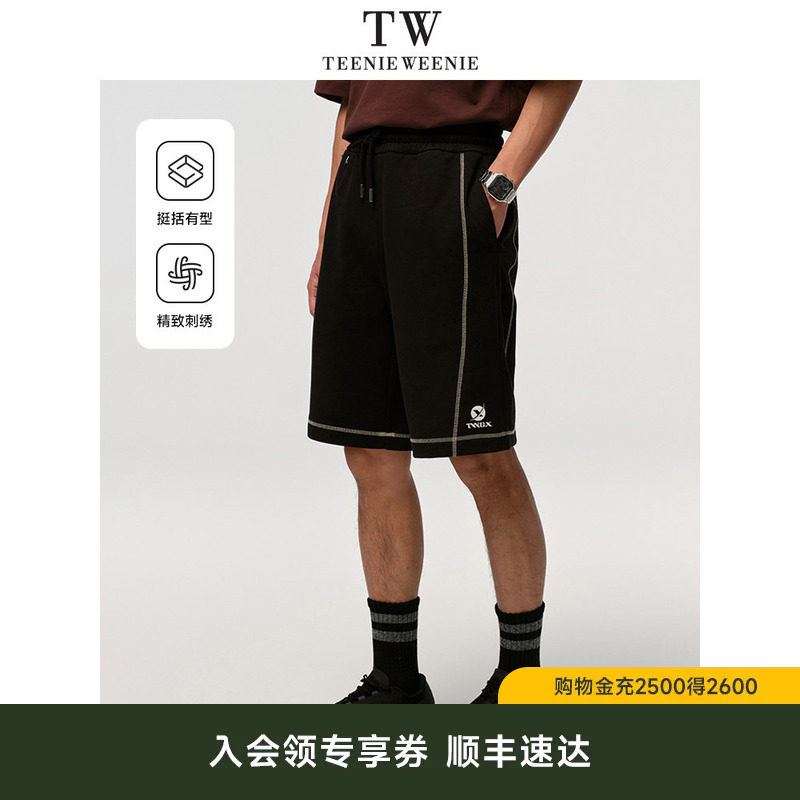 TeenieWeenie小熊男装卫裤春夏季新款简约潮流学院休闲短裤