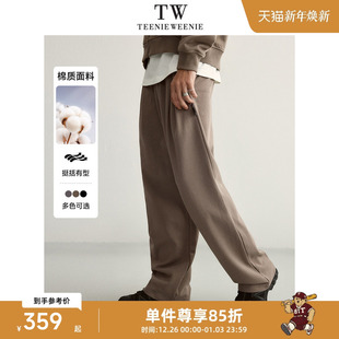 简约无性别高克重宽松挺阔卫裤 复古美式 Weenie小熊男装 Teenie