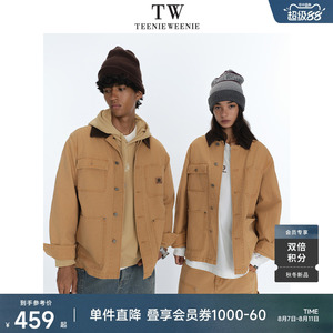 Teenie Weenie小熊男装美式街头风水洗做旧帆布休闲随性牛仔夹克