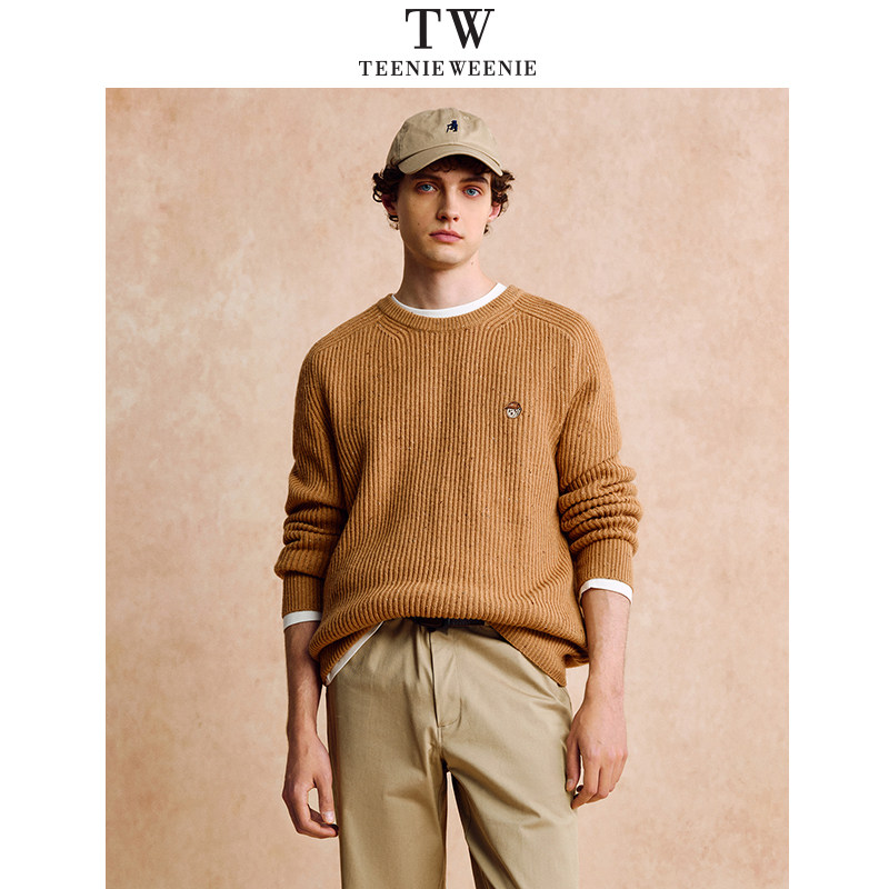 【圣诞穿搭】TeenieWeenie小熊男装秋冬休闲修身时尚保暖长袖毛衣