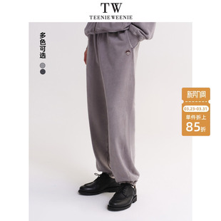 做旧水洗运动束脚休闲裤 TeenieWeenie小熊男装 新款 2025年春季 卫裤