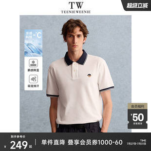 TeenieWeenieMen小熊男装 休闲美式 刺绣凉感polo衫 翻领短袖