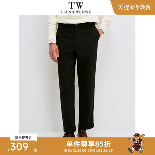 通勤修身 Teenie 子男款 日常休闲裤 舒适柔软简约 Weenie小熊男装