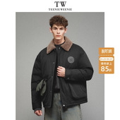 TeenieWeenie小熊男装 外套 休闲可拆卸领轻薄保暖宽松羽绒服男款