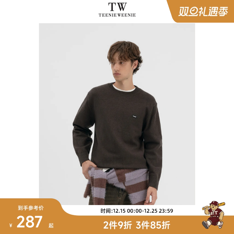 Teenie Weenie小熊男装休闲宽松日系慵懒风舒适质感保暖