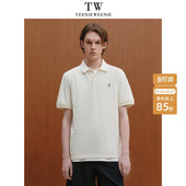 简约通勤商务短袖 T恤2025夏新款 POLO衫 TeenieWeenie小熊男装