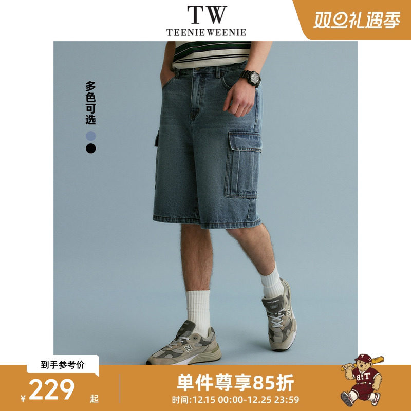 TeenieWeenie小熊男装简约时尚牛仔裤年夏季宽松潮流直筒