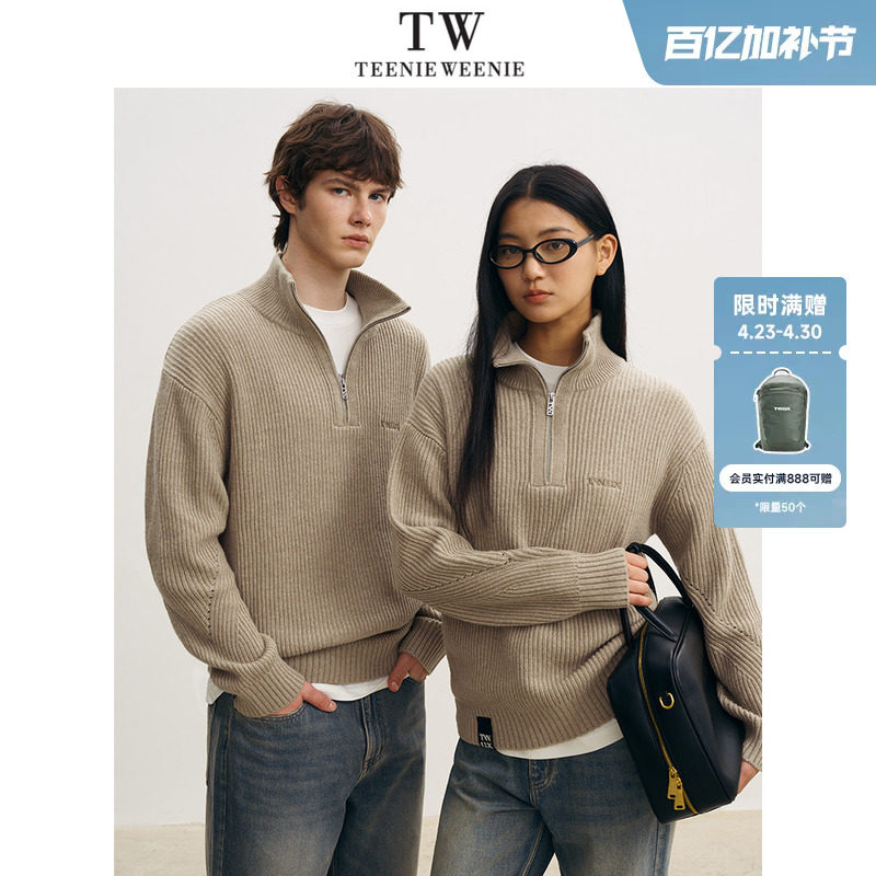 【男女同款】TeenieWeenie小熊男装美式休闲针织衫长袖毛衣上衣