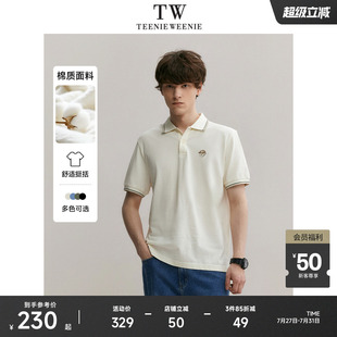 TeenieWeenie小熊男装 休闲翻领 商场简约遮肉短袖 POLO衫