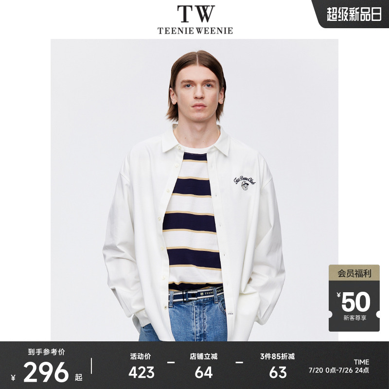 长袖衬衫teenieweenie翻领休闲