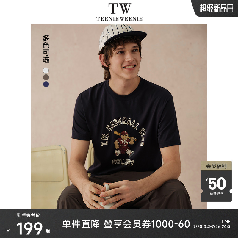 圆领T恤TeenieWeenie小熊男装