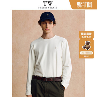 长袖 时尚 TeenieWeenie小熊男装 T恤纯色宽松打底衫 明星同款