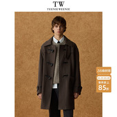 TeenieWeenie小熊男装 复古通勤保暖大衣外套 中长款