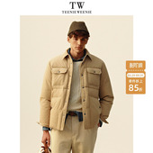 TeenieWeenie小熊男装 90鸭绒翻领休闲复古保暖日常羽绒外套