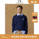 卫衣 上衣长袖 TeenieWeenie小熊男装 基础舒适休闲学院风圆领新款