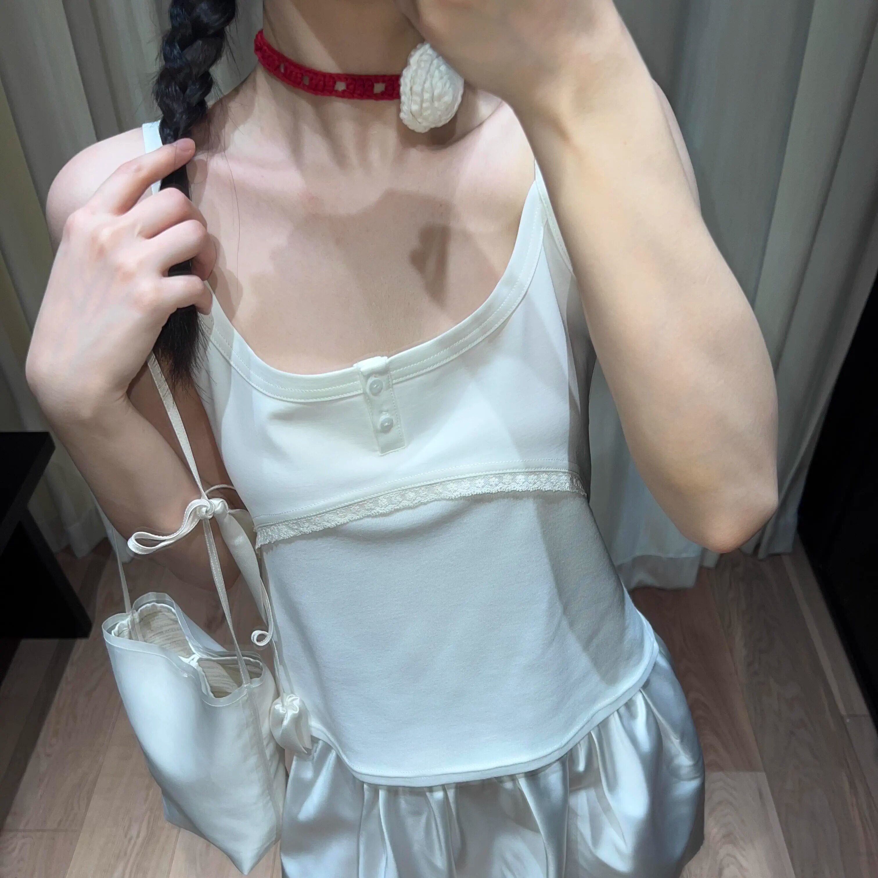 现货 MARCHEN 安格集合店24夏季holiday系列月影吊带上衣流线背心