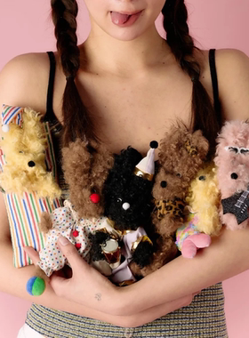 SFSG 安格集合店 明星同款可爱潦草小狗毛绒玩偶挂件包挂 现货