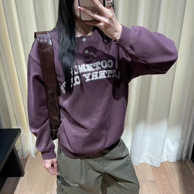 COTEMP休闲头彩俱乐部复古卫衣