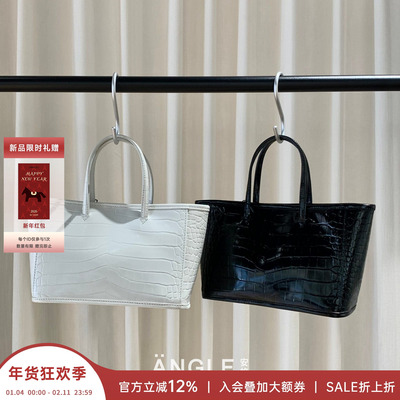 韩国正品主理人同款鳄鱼纹手提包