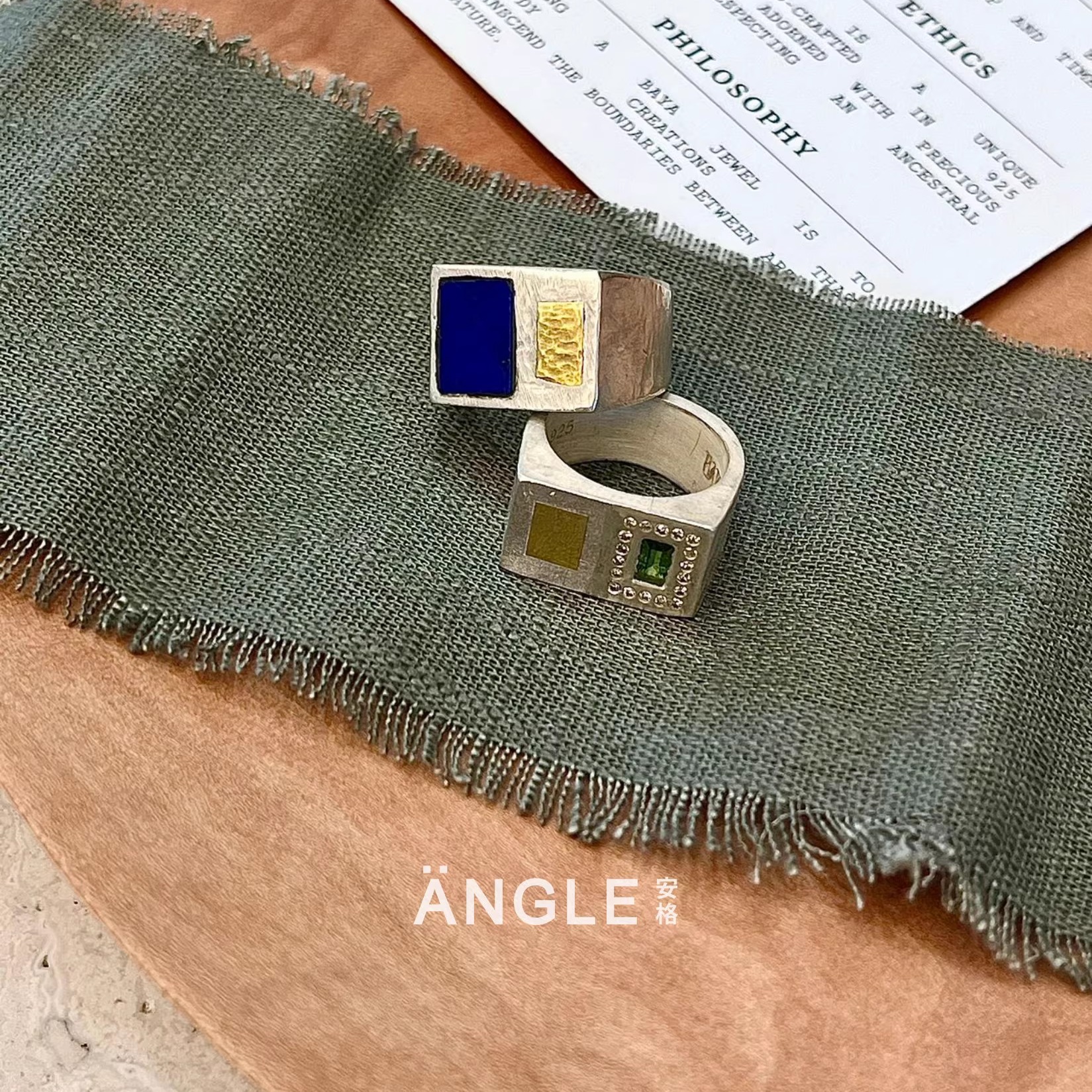 官方授权BAYA法国手工925银宽戒